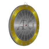 Silver en Gold Roestvrij Steel Metal Dartbord (Voorkant Links)