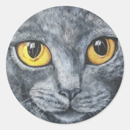 Silver en Gold Ronde Sticker