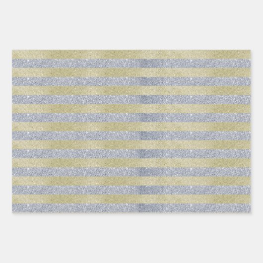 Silver- en Gold Stripes — Papieren vellen voor onm (Voorkant 2)