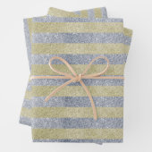 Silver- en Gold Stripes — Papieren vellen voor onm (In situ)