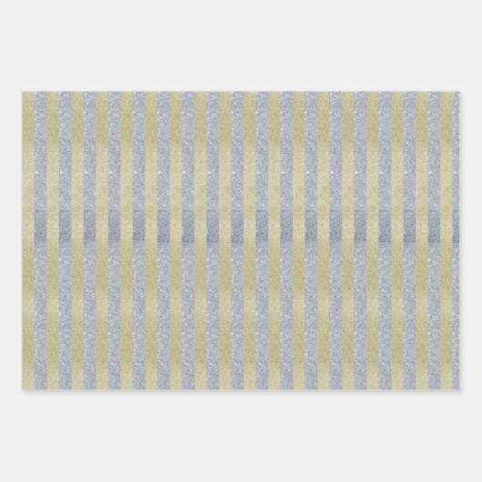 Silver- en Gold Stripes — Papieren vellen voor onm (Voorkant 3)