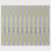 Silver- en Gold Stripes Wrapping Paper Cadeaupapier (Vlak)