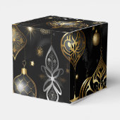 Silver en Gold Traditional Ornamenten Cube Bedankdoosjes (Achterkant)