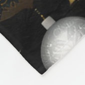 Silver en Gold Traditional Ornamenten Pattern Fleece Deken (Hoek)