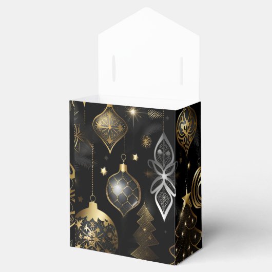 Silver en Gold Traditional Ornamenten Tent Bedankdoosjes (Geopend)