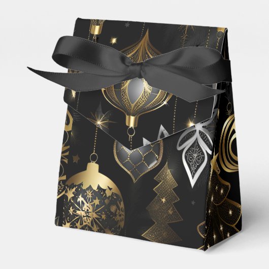 Silver en Gold Traditional Ornamenten Tent Bedankdoosjes (Voorkant Zijde)