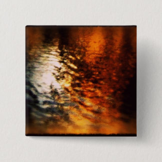 Silver en Gold Vierkante Button 5,1 Cm