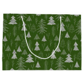 Silver- en Green-kerstboombos Groot Cadeauzakje (Achterkant)