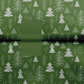 Silver- en Green-kerstboombos Tissuepapier