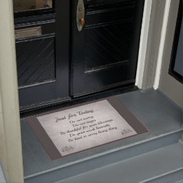 Silver- en grijze beginselen van Reiki Deurmat