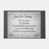 Silver- en grijze beginselen van Reiki Deurmat (Voorkant)