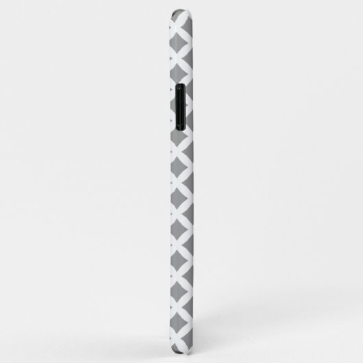 Silver en Mint Monogram Case-Mate iPhone Case (Achterkant/rechts)