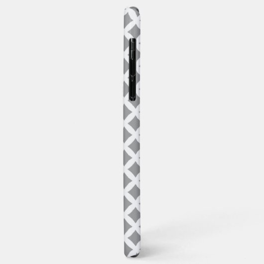 Silver en Mint Monogram Case-Mate iPhone Case (Achterkant/links)