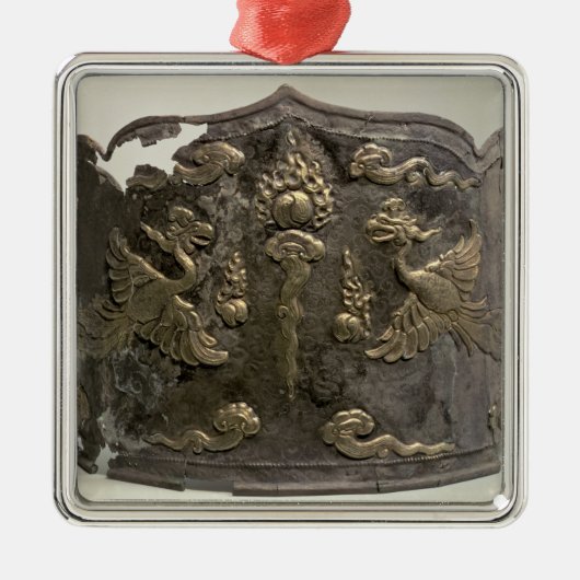 Silver en parcel gilt Imperial Crown Metalen Ornament (Voorkant)