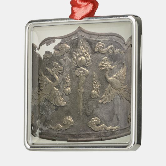 Silver en parcel gilt Imperial Crown Metalen Ornament (Links)