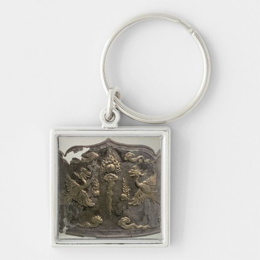 Silver en parcel gilt Imperial Crown Sleutelhanger (Voorkant)