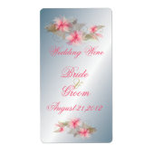 Silver en Pink Lily Etiket (Voorkant)