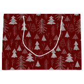 Silver- en Red-kerstboombos Groot Cadeauzakje (Voorkant)