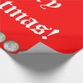 Silver- en Red-kerstpapier Cadeaupapier (Hoek)