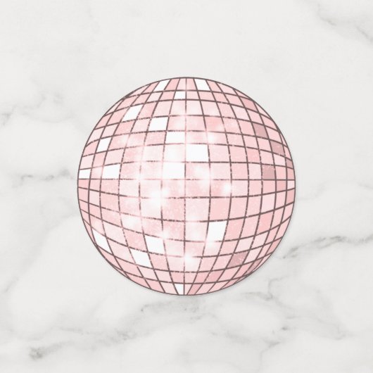 Silver en Roze Disco Ball Confetti (Kleine voorkant)