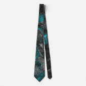 Silver en Turquoise Stropdas (Voorkant)