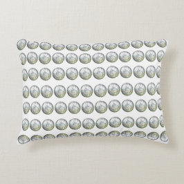 Silver en White Accent Pillow Accent Kussen
