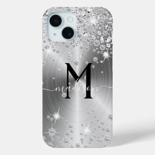 Silver en White Diamonds - Persoonlijk Case-Mate iPhone Case (Achterkant)