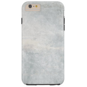 Silver en White Marble Texture Tough iPhone 6 Plus Hoesje