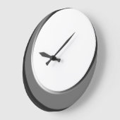 Silver en White Retro Modern Kitchen Wall Clock Grote Klok (Hoek)