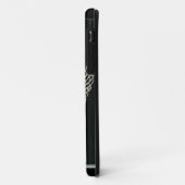 SILVER EN ZWARTE FLEUR-DE-LIS Case-Mate iPhone CASE (Achterkant/links)