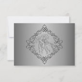 Silver Engraved Kijk Wedding RSVP (Voorkant)
