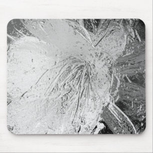 Silver Etched Cactus Flower Muismat