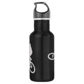 Silver Extreme Cyclist, persoonlijk Waterfles (Achterkant)