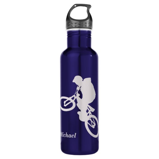Silver Extreme Cyclist, persoonlijk Waterfles (Voorkant)
