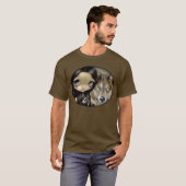 Silver Eyed Wolf SHIRT fantasy dog big eye art (Voorkant volledig)