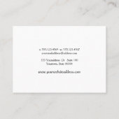 Silver Eyelashes Brow Bar Nacare Instructions Visitekaartje (Achterkant)