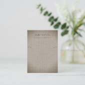 SILVER FABRIC FOLIE KAN KETTING TEXTURE WEERGEVEN VISITEKAARTJE (Staand voorkant)