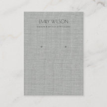 SILVER FABRIC FOLIE KAN TEXTURE EARRING DISPLAY