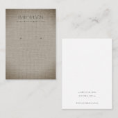 SILVER FABRIC FOLIE KAN TEXTURE EARRING DISPLAY VISITEKAARTJE (Voorkant / Achterkant)