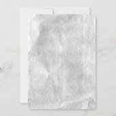 Silver Fabulous 60th Birthday Party Invite Kaart (Achterkant)