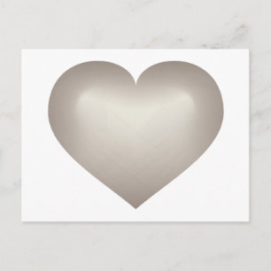 Silver Fade Heart Briefkaart