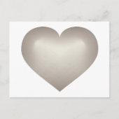 Silver Fade Heart Briefkaart (Voorkant)