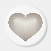 Silver Fade Heart Magneet (Voorkant)