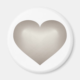 Silver Fade Heart Magneet