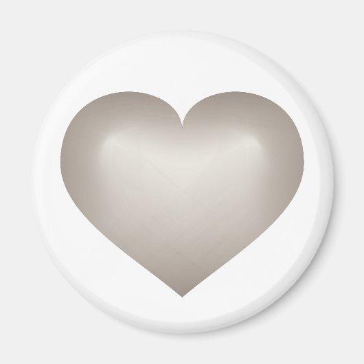 Silver Fade Heart Magneet (Voorkant)