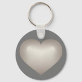 Silver Fade Heart Sleutelhanger (Voorkant)