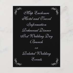 Silver Fairy Tale-behuizingskaart Informatiekaartje