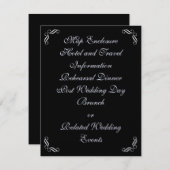 Silver Fairy Tale-behuizingskaart Informatiekaartje (Voorkant / Achterkant)