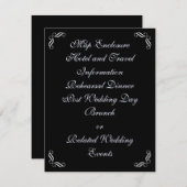 Silver Fairy Tale-behuizingskaart Informatiekaartje (Voorkant / Achterkant)