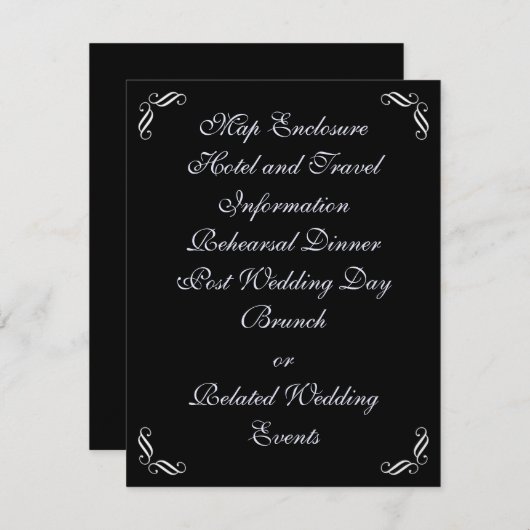 Silver Fairy Tale-behuizingskaart Informatiekaartje (Voorkant / Achterkant)